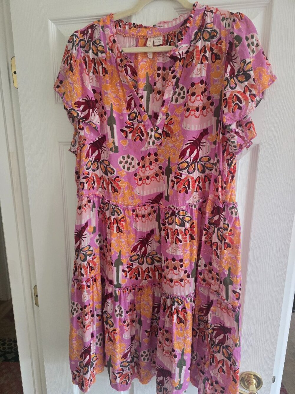 Anthropologie Ruffled Mini Spring/Summer Dress Size 2X